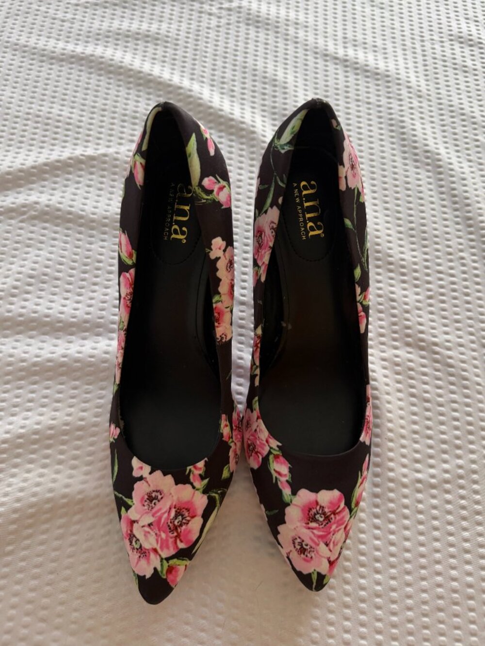 a.n.a. (A New Approach) Floral-Print Pumps Stilletto Heels - Picture 4 of 11